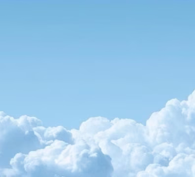 Picture of blue sky with clouds and the logo of Sora App times Sisters School District.